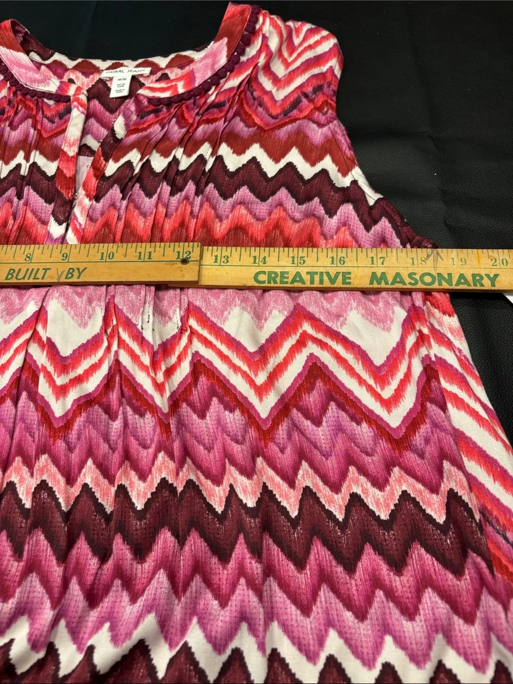 Tribal jeans, ladies sleeveless top